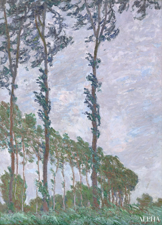 Effet de vent, série des peupliers - Claude Monet - Reproductions de tableaux et peintures haut de gamme