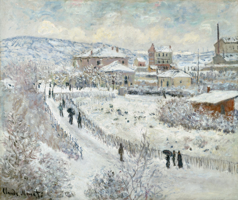 Efekt śniegu w Argenteuil W358 - Claude Monet