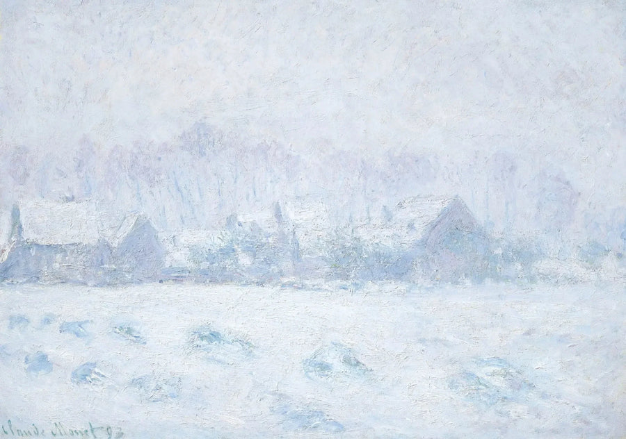 Efekt śniegu w Giverny W1331 - Claude Monet