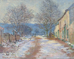 Efekt śniegu w Limetz W1056 - Claude Monet