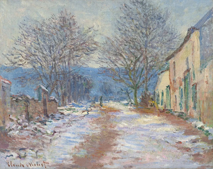 Efekt śniegu w Limetz W1056 - Claude Monet