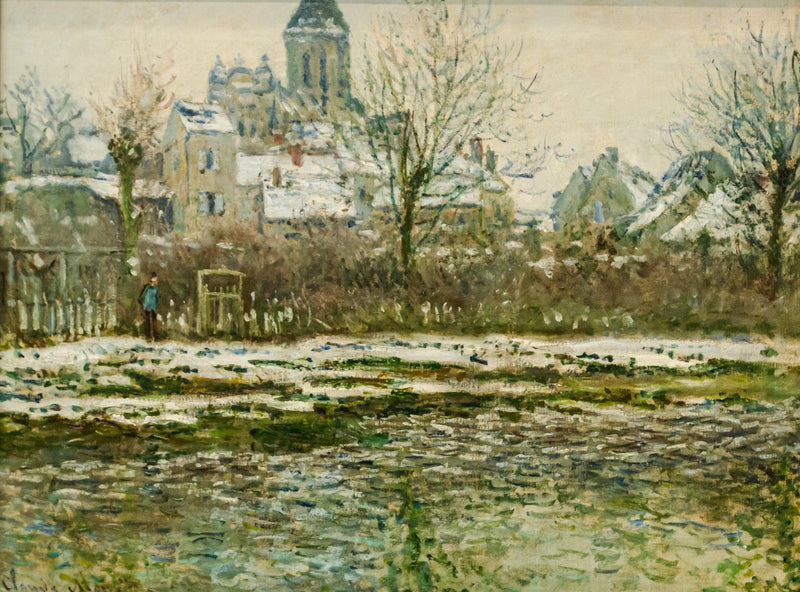 Efekt śniegu w Vétheuil, Orsay W506 - Claude Monet