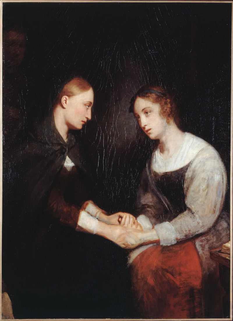 Effie i Janny Daens w więzieniu w Edynburgu - Ary Scheffer