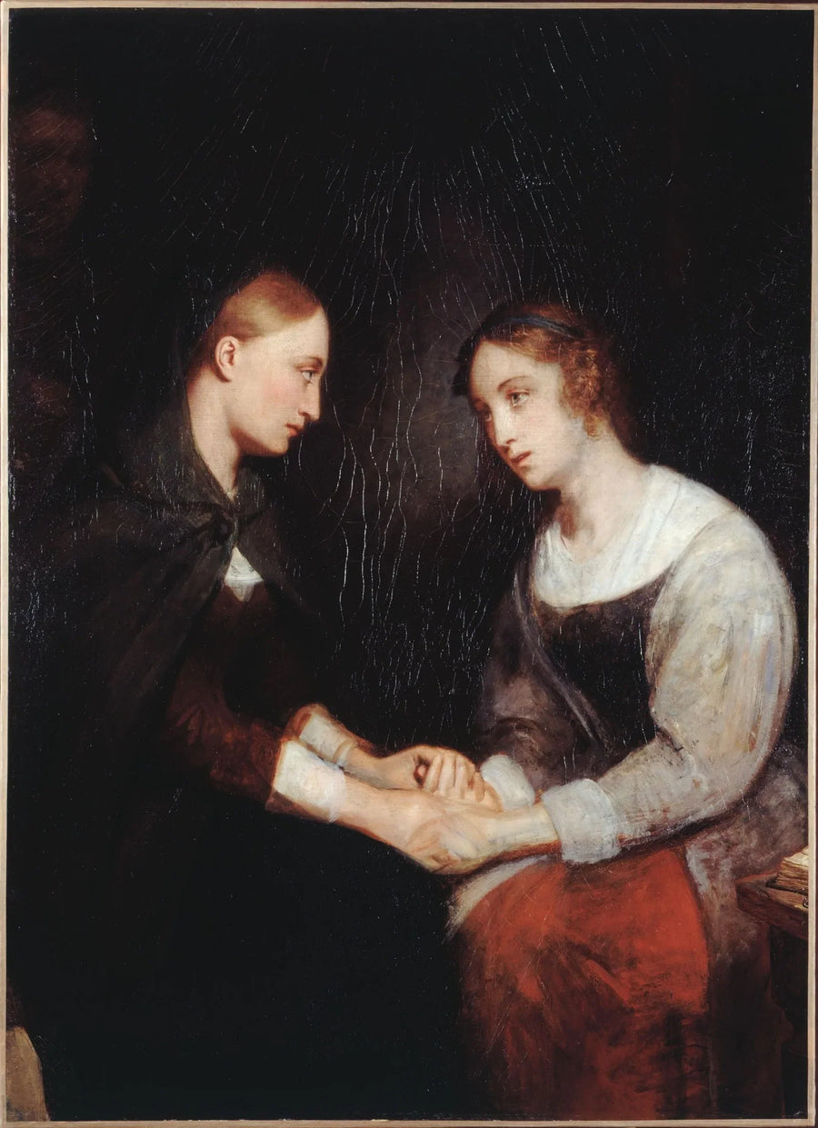 Effie i Janny Daens w więzieniu w Edynburgu - Ary Scheffer