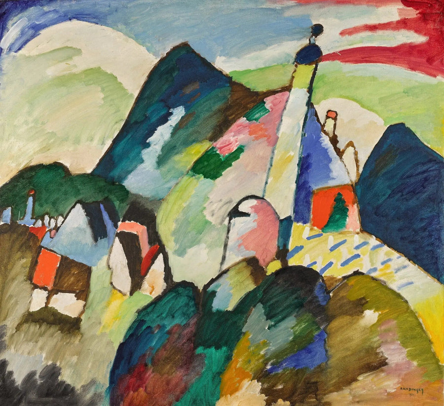 Kościół w Murnau - Wasilij Kandinsky