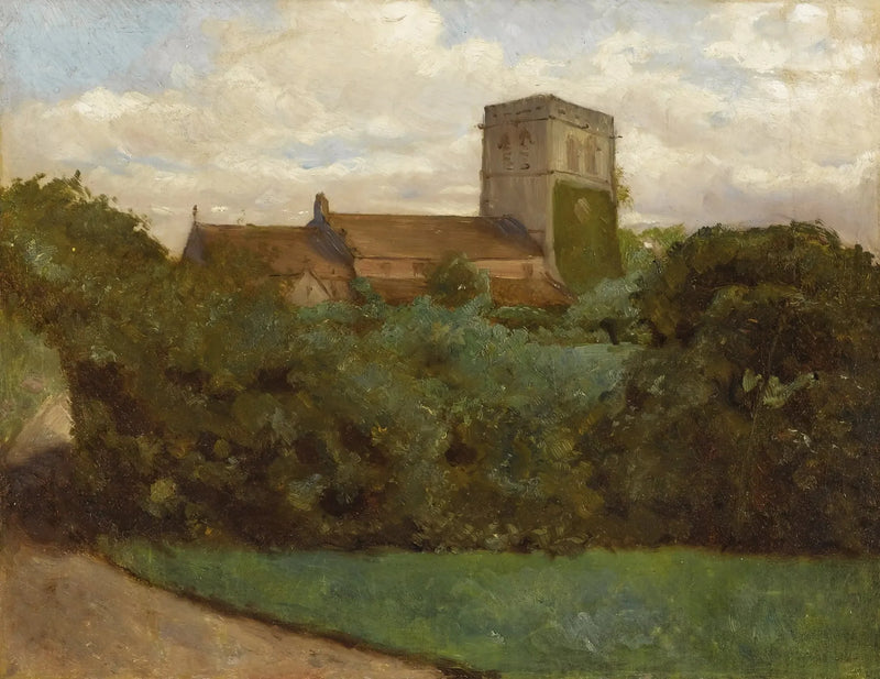 Kościół w Tottenham, Londyn, 1869 - Albert Bierstadt