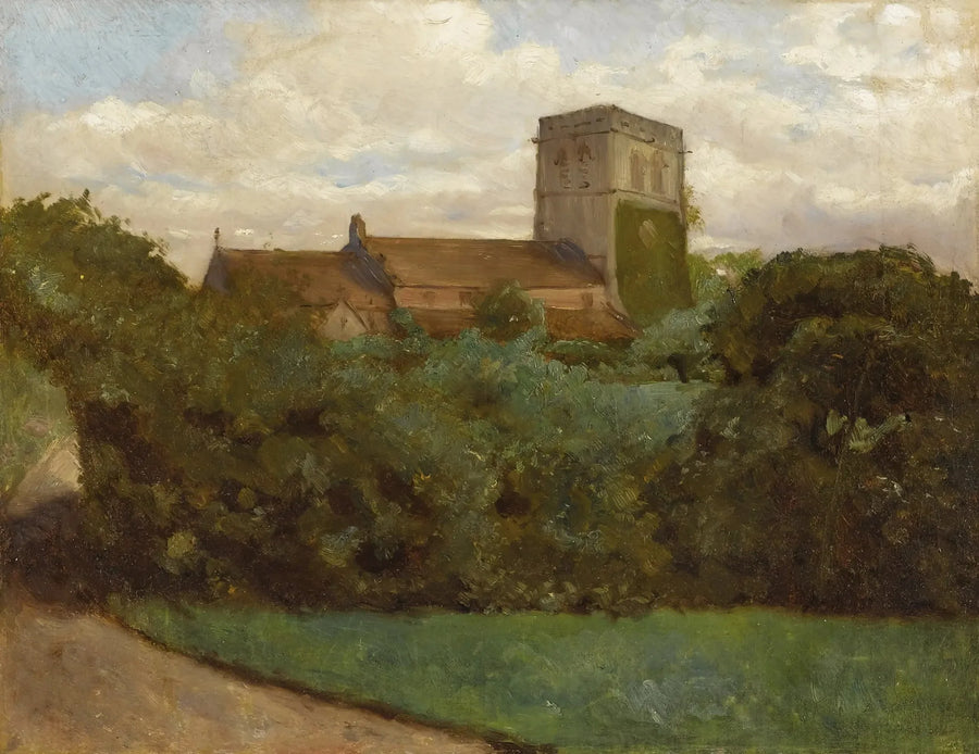 Kościół w Tottenham, Londyn, 1869 - Albert Bierstadt
