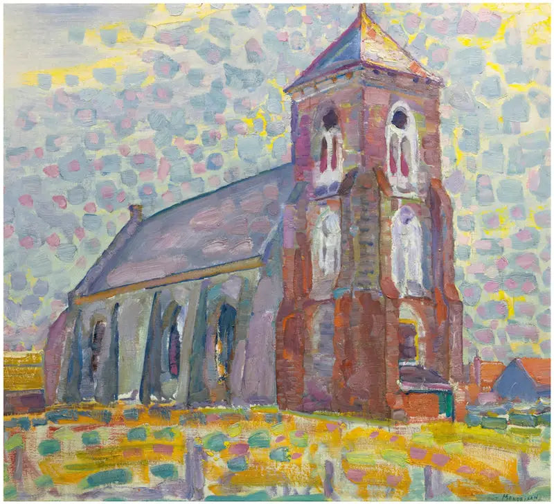 Kościół w Zoutelande - Piet Mondrian