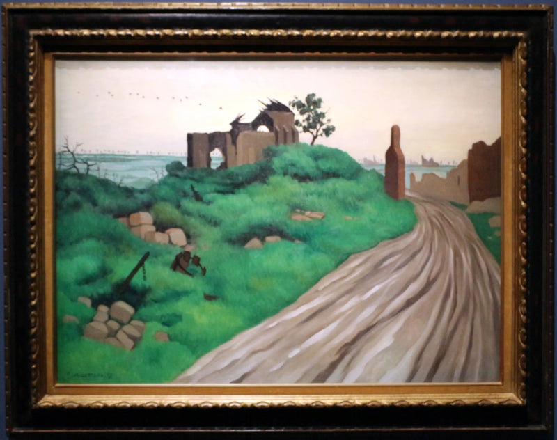 Ruiny kościoła Église des Hurlus - Félix Vallotton