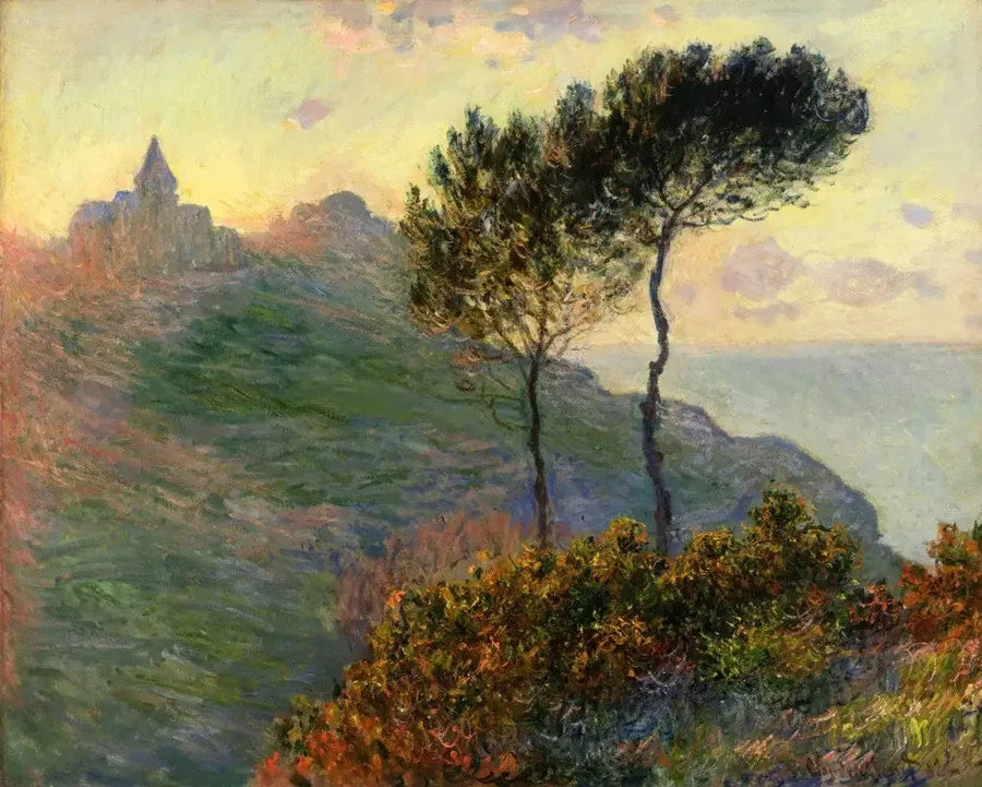 Kościół Varengeville pod światło W727 - Claude Monet
