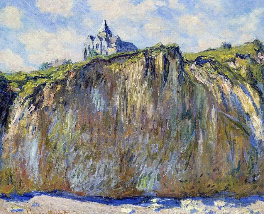 Kościół Varengeville, efekt poranny W795 - Claude Monet