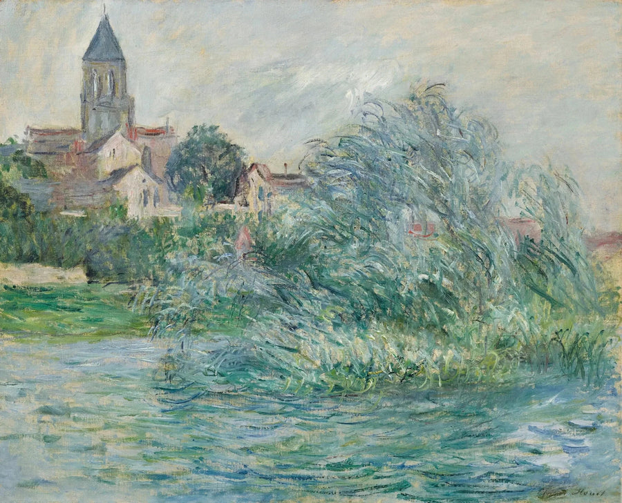 Kościół w Vétheuil W697 - Claude Monet