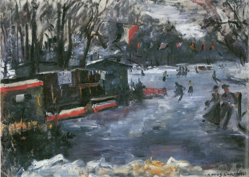 Eisbahn im Berliner Tiergarten - Lovis Corinth