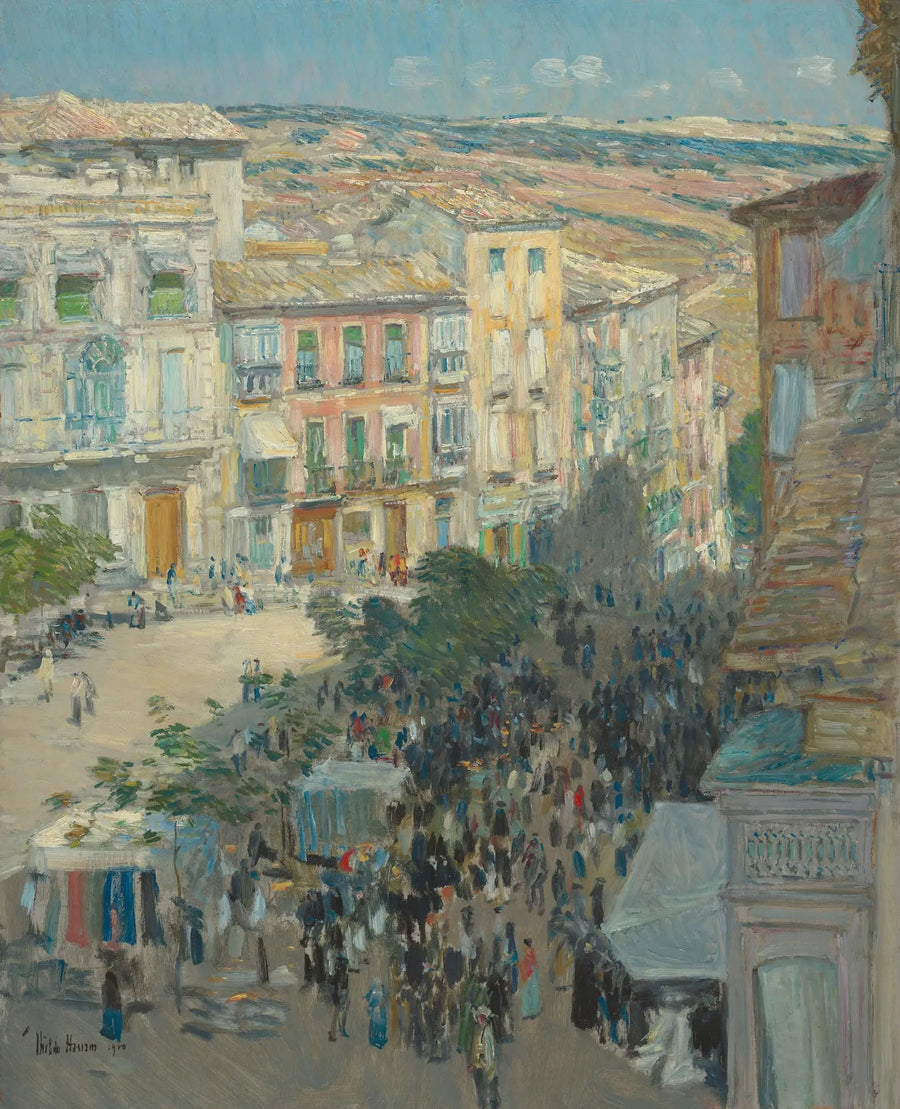 El Zocodover, Toledo, Hiszpania - Childe Hassam