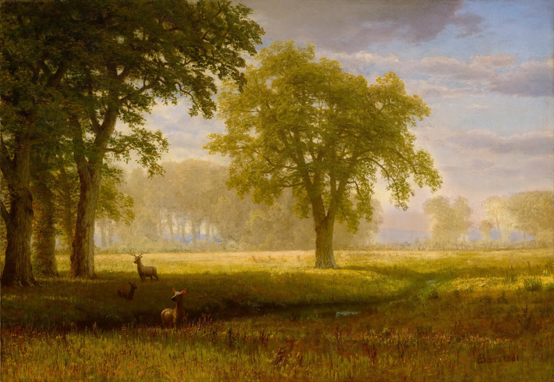 Élan w Oak Grove (Tuolumne Meadows) - Albert Bierstadt