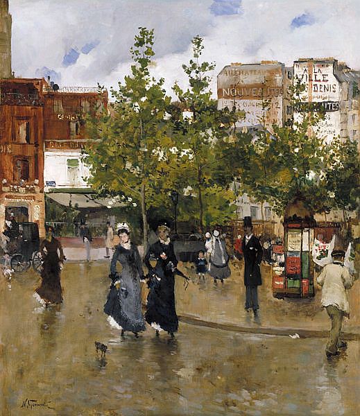 Eleganckie na Place Clichy - Norbert Gœneutte