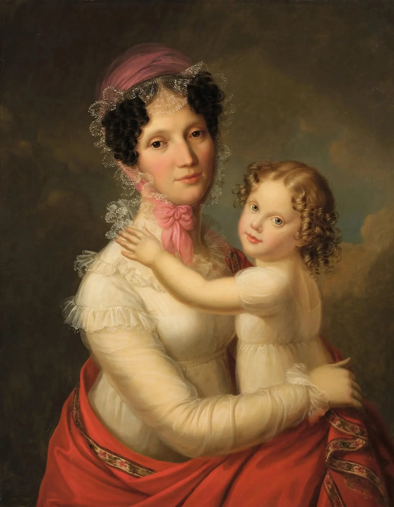 Eleonora Mayer, baronowa zu Gravenegg z córką Izabelą - François Gérard