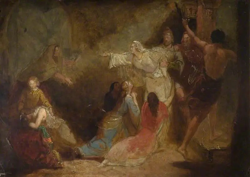 Elgiva zatrzymana na polecenie arcybiskupa Odona - John Everett Millais