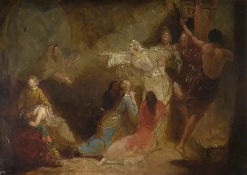 Elgiva zatrzymana na polecenie arcybiskupa Odona - John Everett Millais