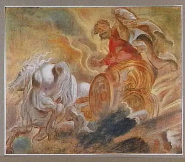 Élie jest zabrany do nieba w rydwanie - Peter Paul Rubens