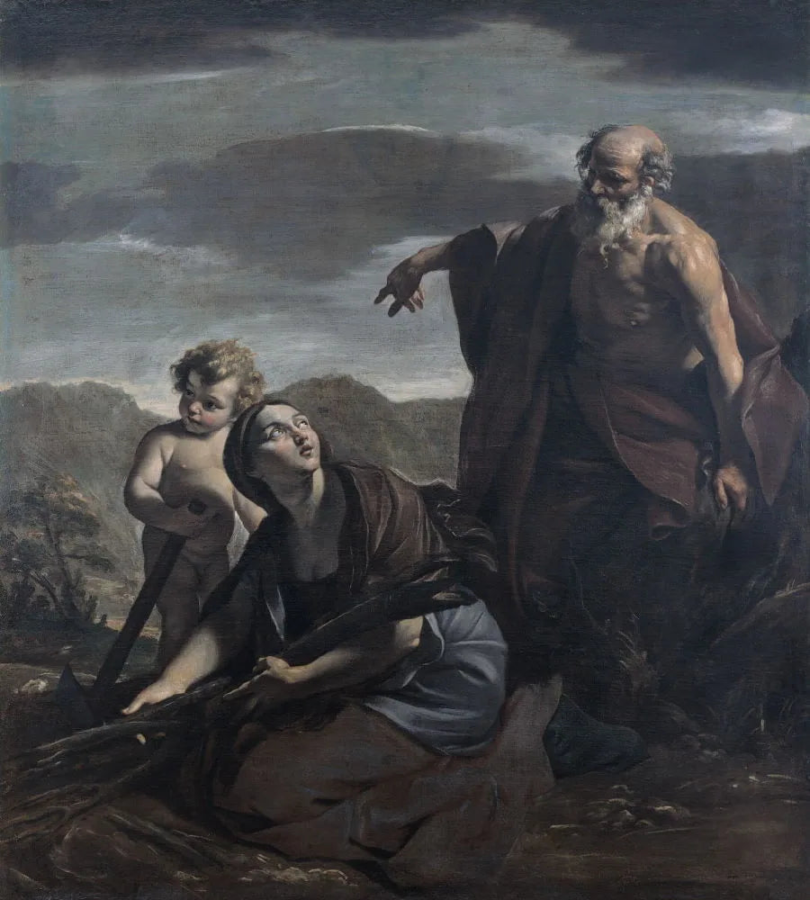 Eli i wdowa z Sarepty - Giovanni Lanfranco