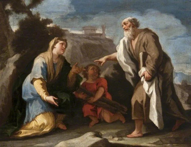 Eli i wdowa z Sarepty - Luca Giordano