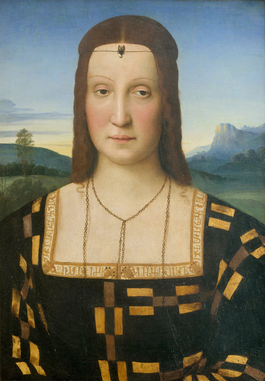 Portret Elisabetty Gonzagi, około 1502 - Raphaël