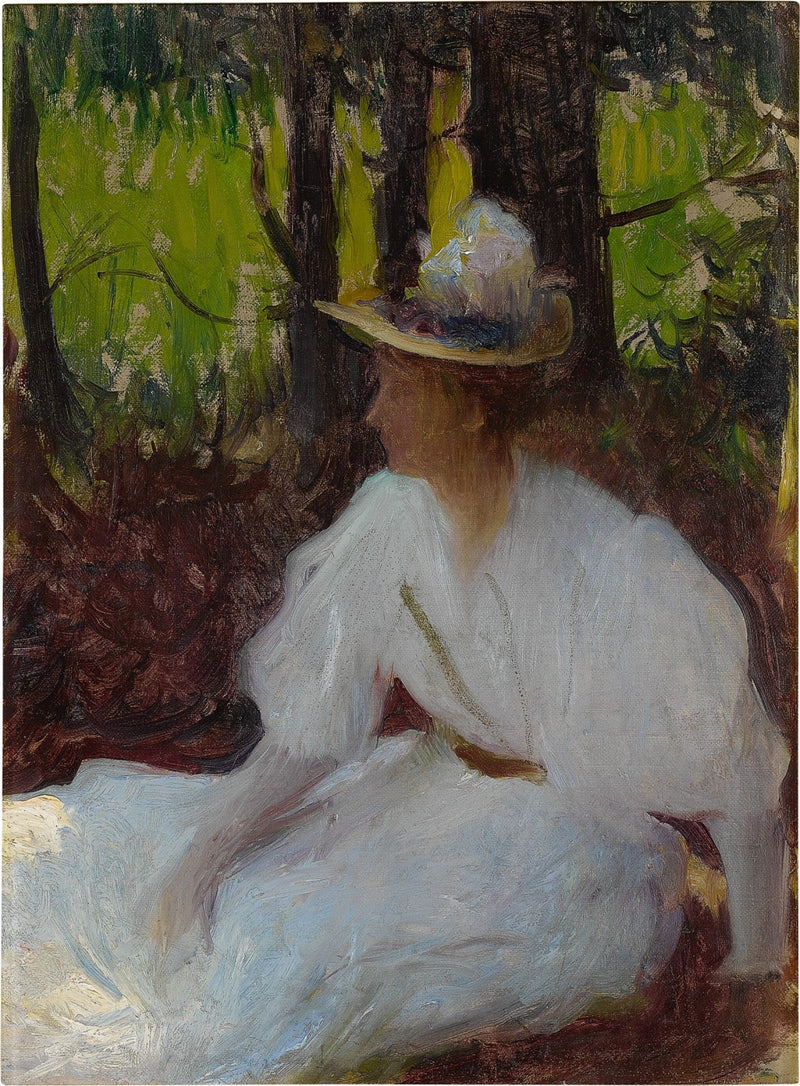 Ellen dans les bois - Frank Weston Benson