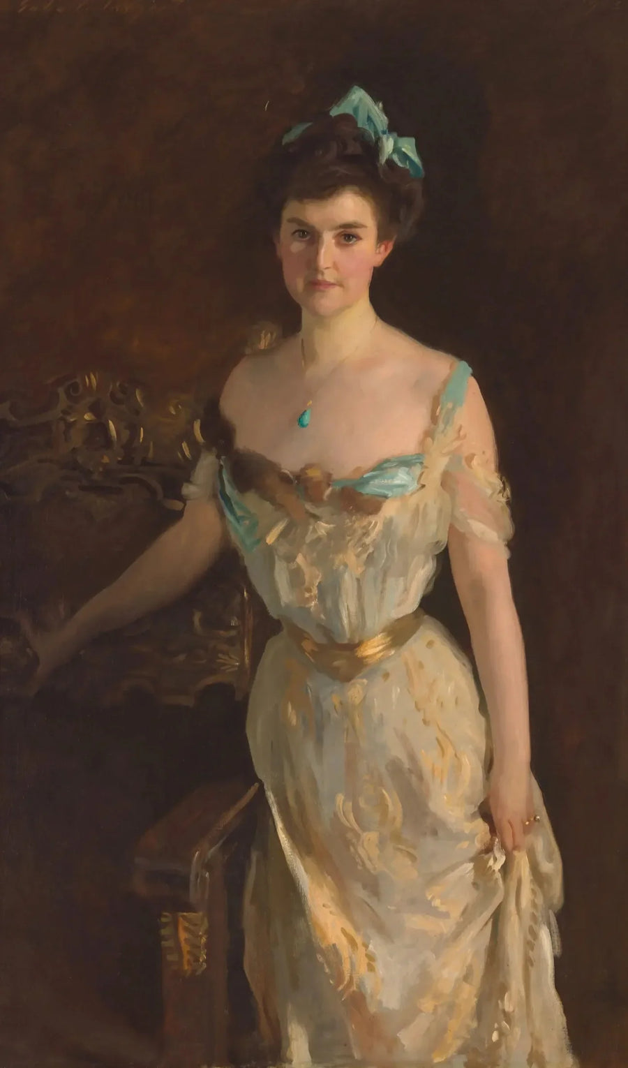 Ellen Sears Amory Anderson Curtis (1868-1952) (żona Charlesa Pelhama Curtisa) - John Singer Sargent
