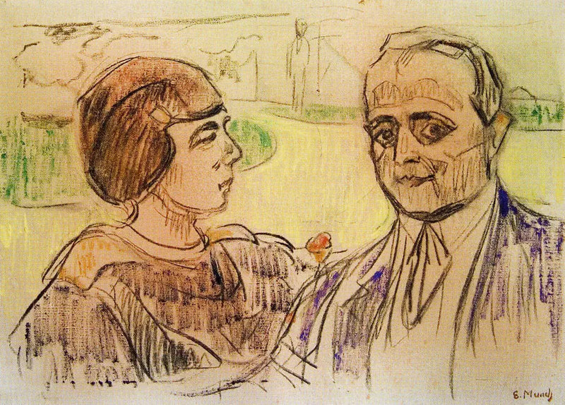 Elsa i Curt Glaser - Edvard Munch