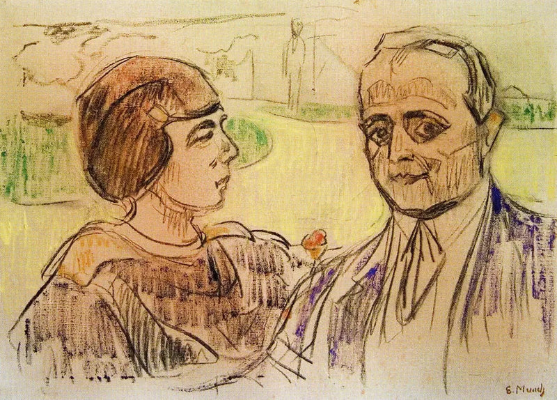 Elsa i Curt Glaser - Edvard Munch