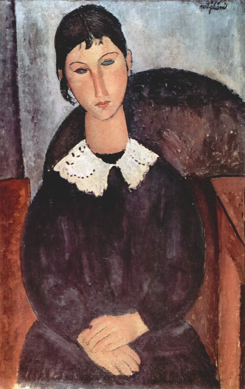 Elwira w białym kołnierzu - Amedeo Modigliani