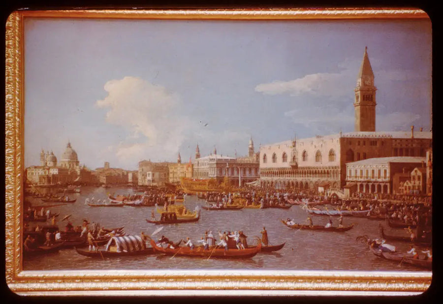Zaokrętowanie Doge z Wenecji na ceremonię ślubu Adriatyku - Canaletto