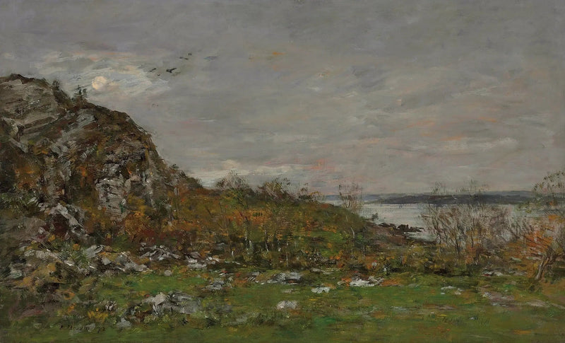 Ujście Elorn w okolicach Brestu - Eugène Boudin