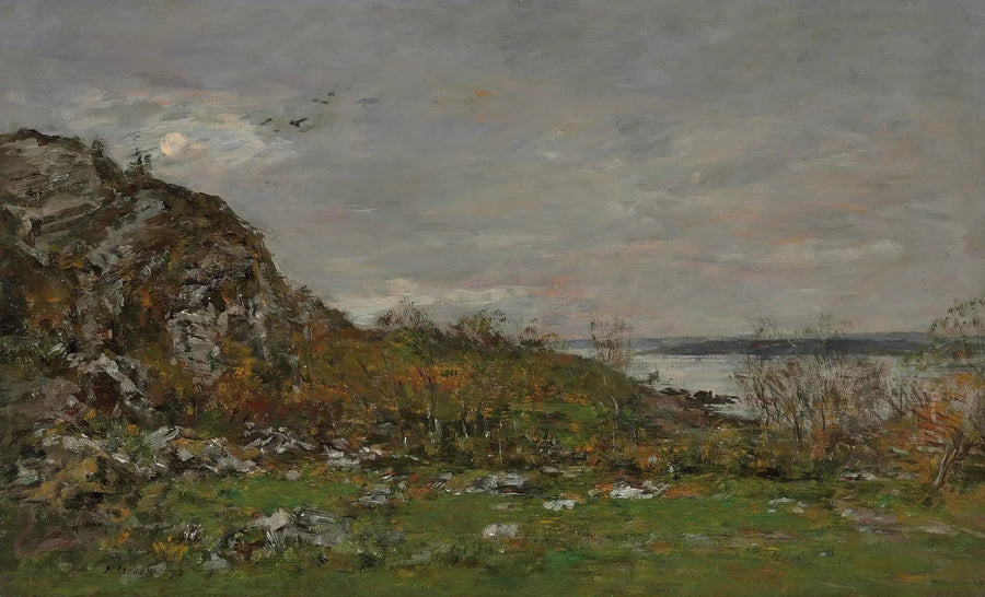 Ujście Elorn w okolicach Brestu - Eugène Boudin