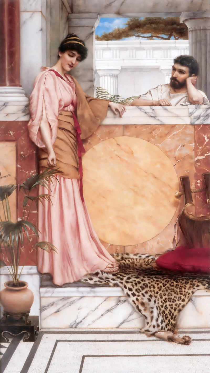 Oczekiwanie na odpowiedź - John William Godward