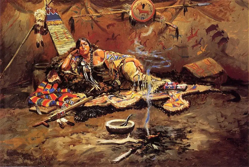 Czekając i złe - Charles Marion Russell