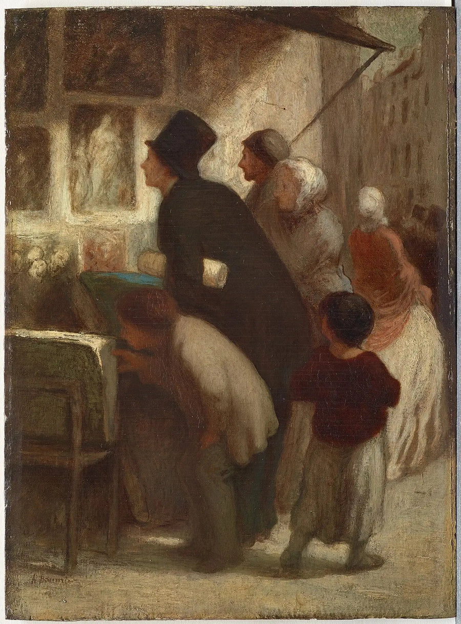 Oprócz sklepu sprzedawcy grafik - Honoré Daumier