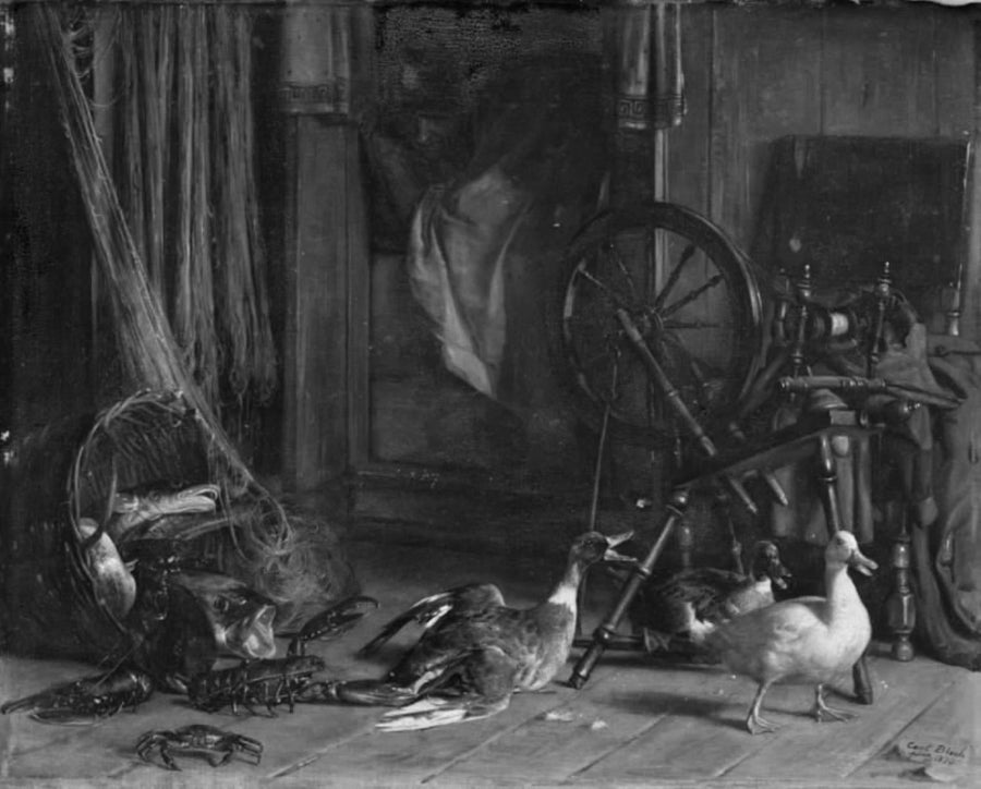 Zakłócony wieczór - Carl Heinrich Bloch