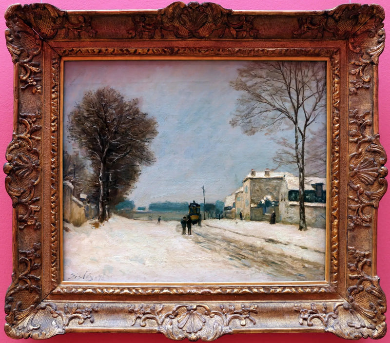 Zima, efekt śniegu - Alfred Sisley