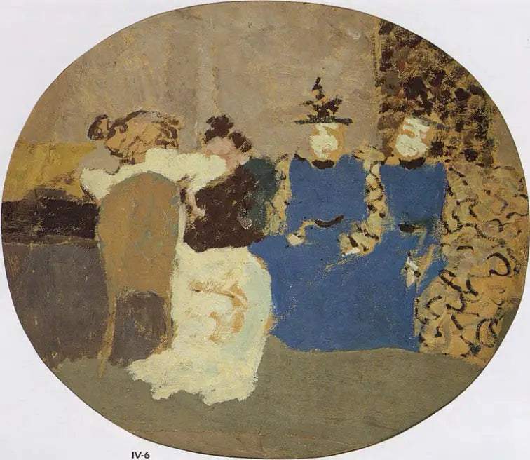 Wizyta, panienki Fornachon - Édouard Vuillard
