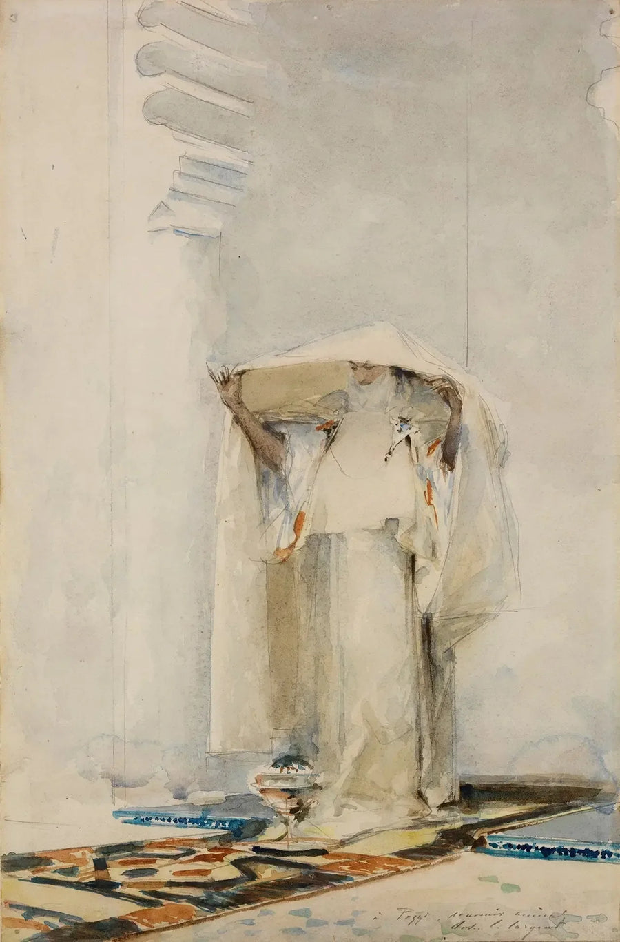 Kadzidło zasłony - John Singer Sargent
