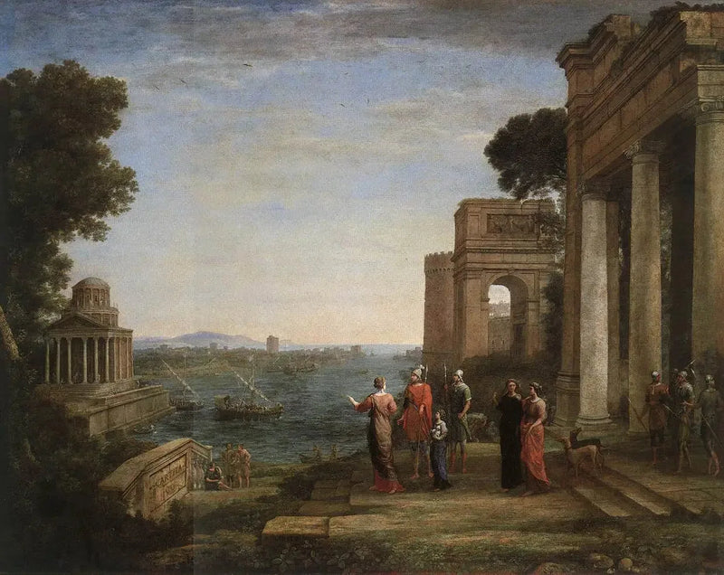 Eneasz opuszcza Kartaginę - Claude Lorrain