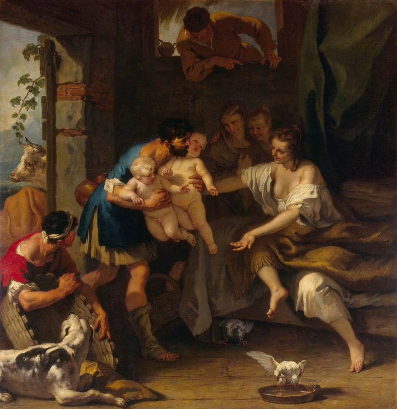 Dzieciństwo Romulusa i Remusa - Sebastiano Ricci
