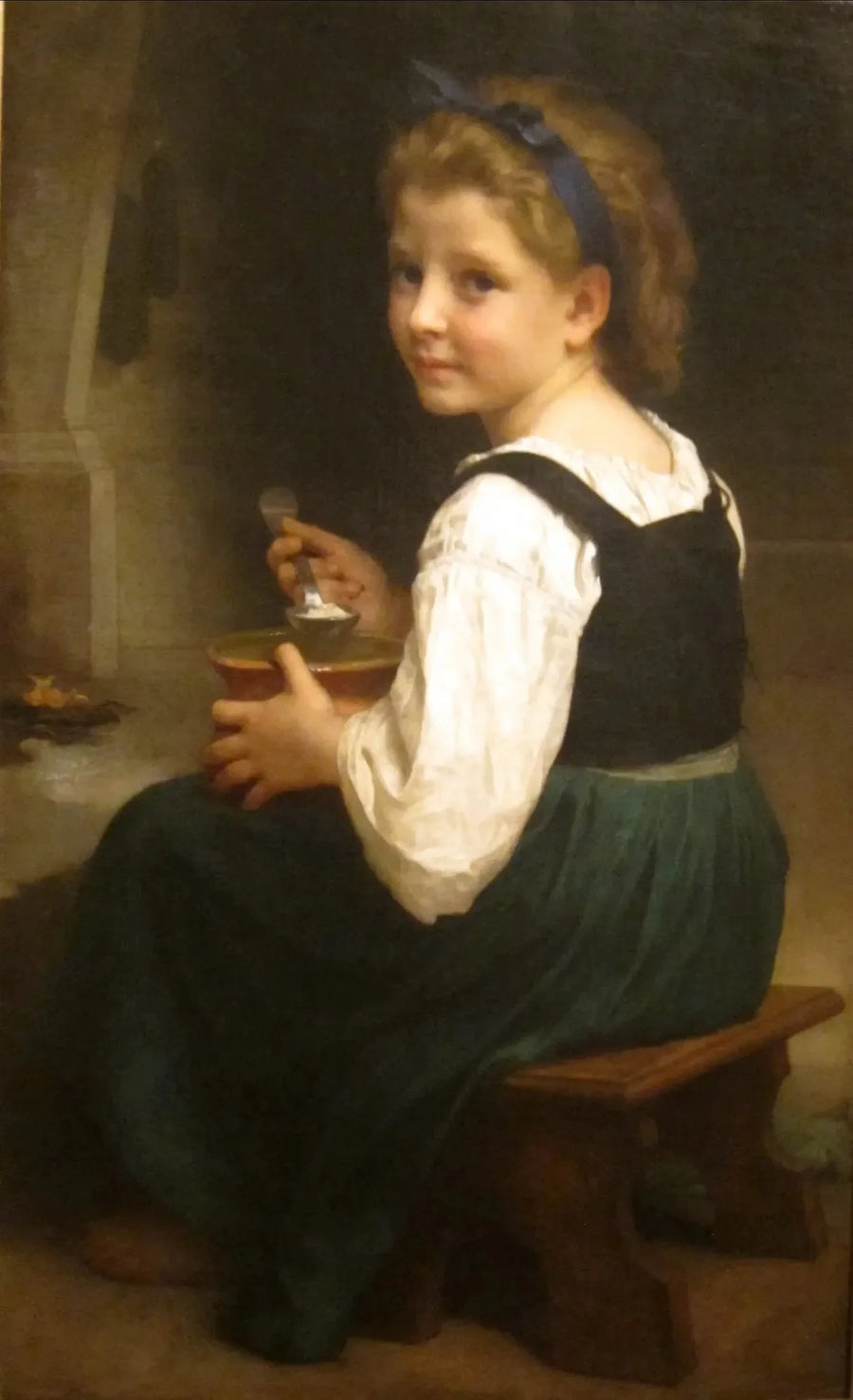 Dziecko z filiżanką mleka - Bouguereau