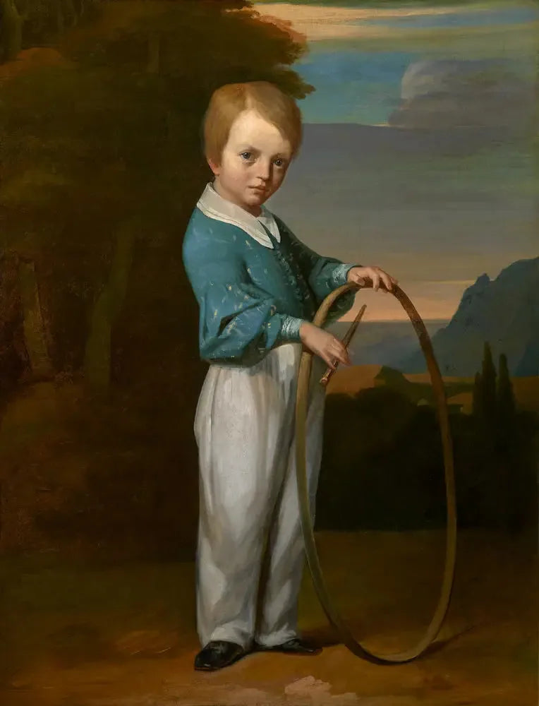 Dziecko z obręczą (Jules Vallemont) - Jean-François Millet