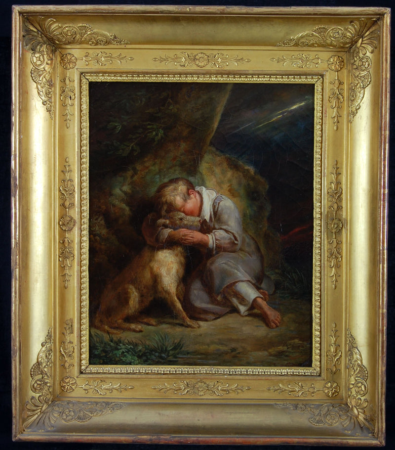 Dziecko z psem - Ary Scheffer