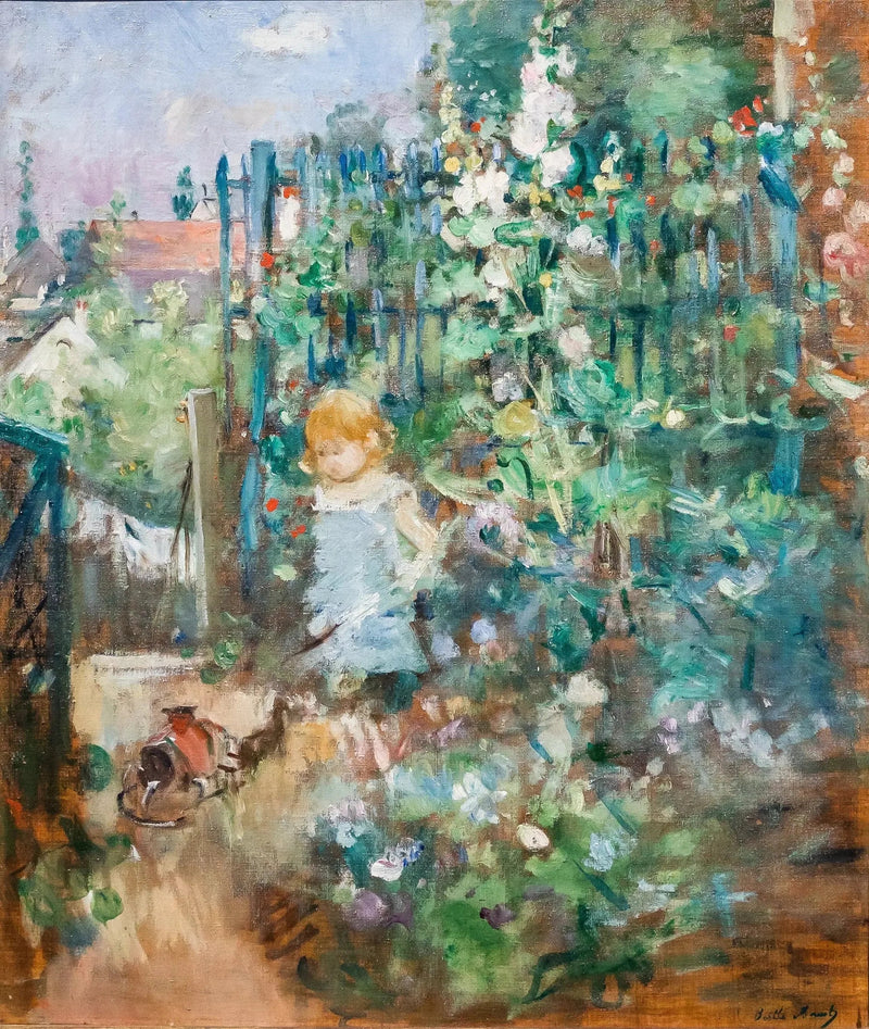 Dziecko w malwach - Berthe Morisot
