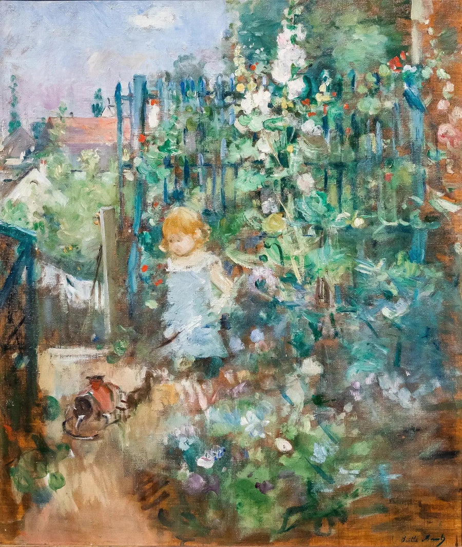 Dziecko w malwach - Berthe Morisot