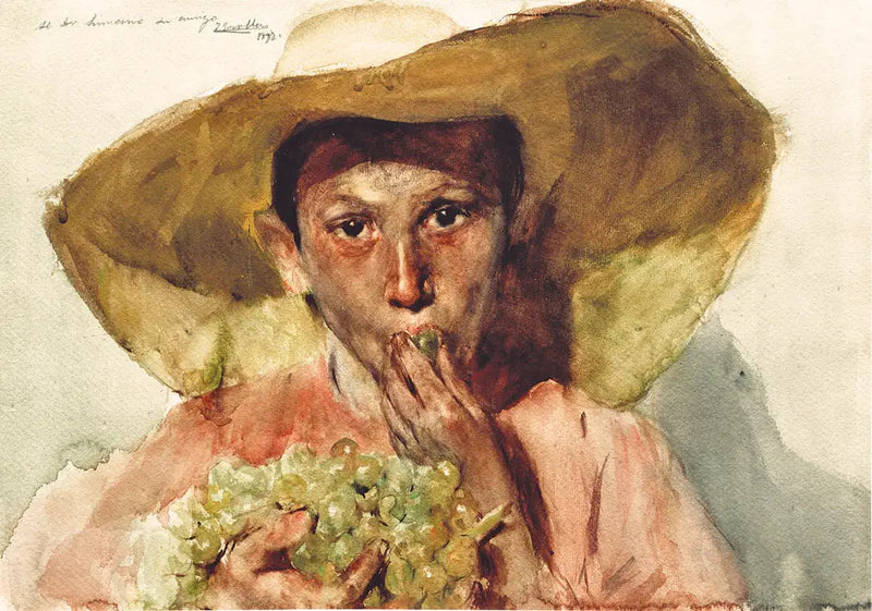 Dziecko jedzące winogrona - Joaquín Sorolla